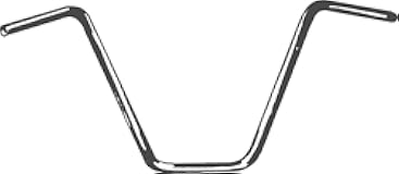 1in. Street Ape Hanger 14in. Rise Handlebar - Chrome, Color: Chrome, Handle Bar Size: 1in.