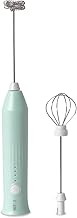 Salt AeroWhisk Classic Rechargeable Milk Frother | 3 Speed Modes | Egg Beater and Milk Frother Attachment | Powerful Motor with Long Lasting Battery, Green