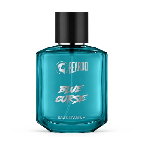 Image of BEARDO Blue Curse Perfume for Men,50ml | Long Lasting Fragrance | Eau De Parfum for Man | Bold & Irresistible Fragrance | Premium Perfume | Perfume for Man | Gift for Men | Gift for boyfriend