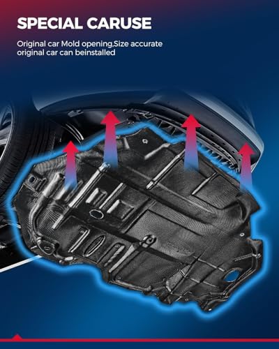 Image of KAX Engine Splash Shield TO1228169 Front Lower Compatible with 2010-2015 Toyota Prius, 2012-2017 Prius V, 2012-2015 Prius Plug-in 1PCS