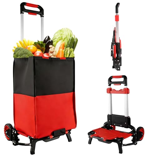Carrito plegable para compras APOXCON con bolsa impermeable