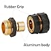 BILAL 6 Set Quick Connect Hose Fittings for Garden Hose Quick Connector with Gasket, 3/4 Inch GHT Male and Female Attachment Quick Release Water Hose Adapter