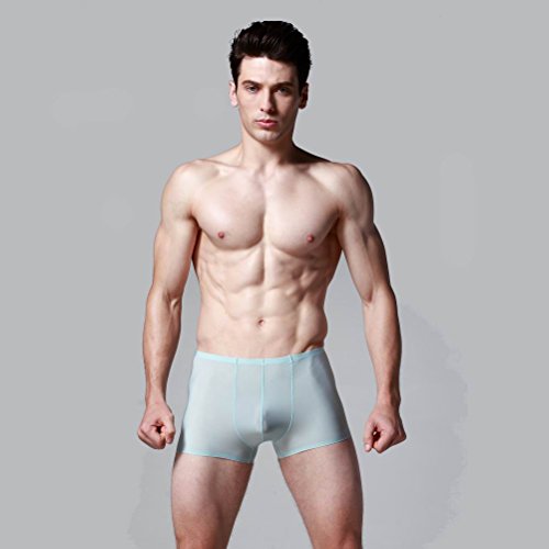 Seamless Free Breathing Sexy Mens Boxer Briefs Underwear Super Smooth and Thin Dry Fast Milk Ice Silk Material2