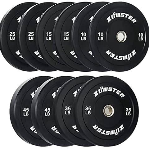 Bumper Plate Olympic Weight Plate Bumper Weight Plate with Steel Insert Strength Training Weight Lifting Plate 260LB Cover