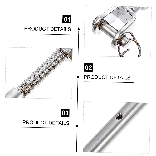 ARTIBETTER Tenedor cerrado robusto para tensar cables, 1 pieza miniatura 2