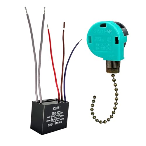 Image of ARTISOUL Ceiling Fan Switch Professional Cbb61 Capacitor High Performance Bronze Chain | Home & Garden | Lamps, Lighting & Ceiling Fans | Lighting Parts & Accessories