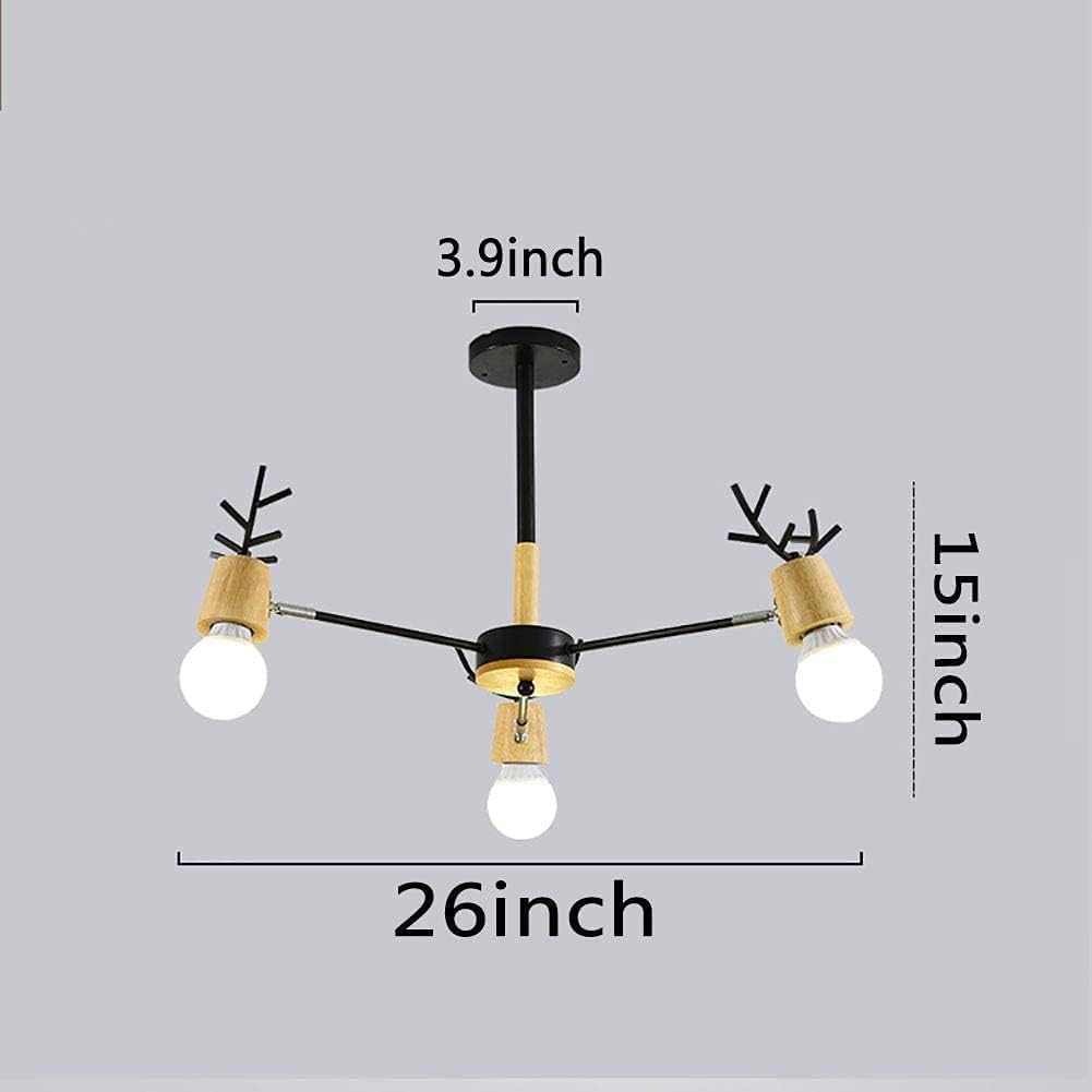 Antler Molecular Light, Novelty, Modern Living Room and Dining Room Decoration Lighting, E27 Bakelite-Black, Black 3 Lights, Black 6 Lights, Black 8 Lights, Black 10 Li T-256