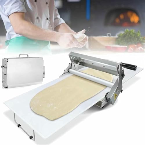 Laminadora de masa plegable manual, rodillo de repostería de acero inoxidable para panadería, pizza y croissants