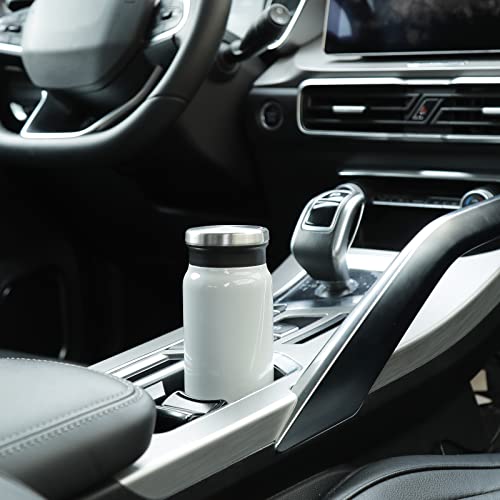 14Oz Travel Mug Stainless Steel Travel Coffee Mug Insulated Vacuum Double Wall Coffee Thermos For Man & Women, Cold & Hot Beverages Cedar Light Grey #TOP5