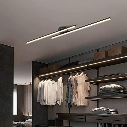 Plafonnier LED moderne et lustre linéaire pour salon et chambre