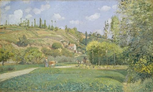 Tableau Toile de Maître Pissarro Auvers-sur-oise affiches d'art impression textile premium