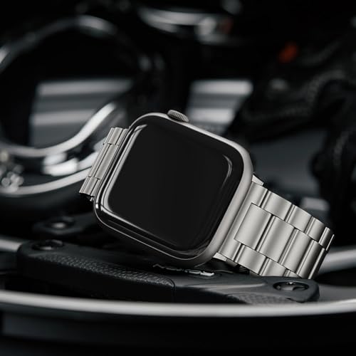 Image of EPULY Metal Band Compatible with Apple Watch Bands for Men 49mm 46mm 45mm 44mm 42mm 41mm 40mm 38mm, Business Stainless Steel Strap for iWatch Bands Series 11 10 9 8 7 6 5 4 3 2 1, SE3 2 1, Ultra3 2 1