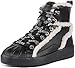 GUESS FL8RMSELE12 Women's Ramsi Lace Up High Top Sneaker Trainers (Black, UK 8), Black, 8 UK