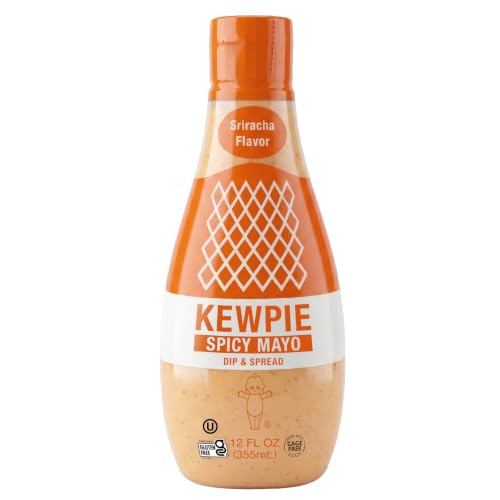 Image of Kewpie Spicy Mayonnaise, Creamy Umami Flavor, 12 fl oz | Authentic Japanese-style spicy mayonnaise, rich creamy umami flavor, great for sandwiches, sushi, salads and dips