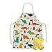 Odot Dinosauro Grembiule Cucina per Bambini Grembiule per Pittura, Grembiuli per Chef e Manica Impermeabile, Grembiule per Ragazzi Ragazze, Cottura, Asilo, Giardinaggio (Stile C,45x56cm)
