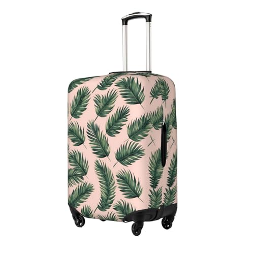 Cute palm tree leaves Print Elastic Washable Baggage Protector Universal Suitcase Cover Travel Luggage Cover2