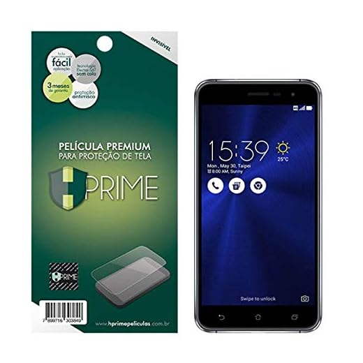 Pelicula Hprime invisivel para Asus ZenFone 3 5.2" ZE520KL, Hprime, Película Protetora de Tela para Celular, Transparente