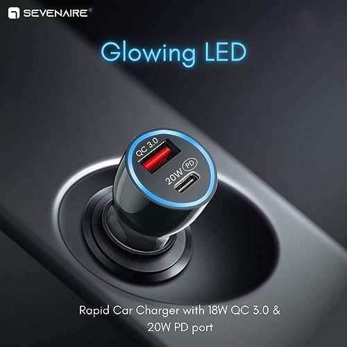 Image of SEVENAIRE S1 Wireless Charger for Car, Car Phone Holder Wireless Charger for Z Fold 6 /5 /4 /3 /2, Galaxy S Series, iPhones, Pixel Fold | 15W Fast Charging |Auto Clamping | Dash & AC Mount + Car Charger