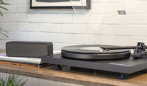 Crosley C-Series Bundle Belt-Drive Bluetooth Turntable Record Player With S-300 Speaker, Black #TOP2