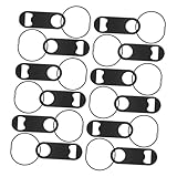 SOIMISS 12 Pezzi Apribottiglie Portachiavi in Acciaio Apri Bottiglie Piatto Compatto per Bevande Strumento Portatile per Bar Casa e Attività Outdoor 12PCS
