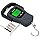 Digital Hanging Luggage Scale with Comfortable Handle and Large Hook, 110lb/50kg, Backlit Portable Scale for Travel Fishing with Tare/Hold Function, AAA Batteries Included, Grey