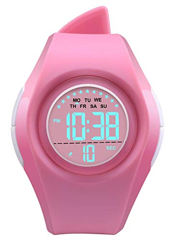 Kids Digital Sport Watch Outdoor Waterproof Watch LED Alarm Stopwatch Child Wristwatch,Toddler Child Watch for Age 3-10Wrist Boys, Girls (1702x-pink) Kids Digital Sport Watch Outdoor Waterproof Watch LED Alarm Stopwatch Child Wristwatch,Toddler Child Watch for Age 3-10Wrist Boys, Girls (1702x-pink)