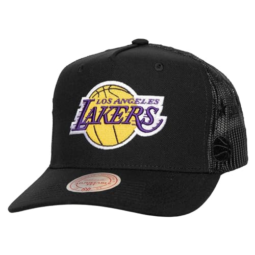 Mitchell & Ness Mesh Trucker Cap Monogram Los Angeles Lakers