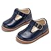 PHIRAMIN Toddler Girl Mary Jane Navy Blue Dress Shoes Size-9 Girl School Uniform Shoes for Wedding Party