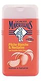 Le Petit Marseillais 1 Bottle of Body Wash Your Choice, French Shower Cream 6 Varieties 250ml (8.4oz) (Pêche Blanche et Nectarine (White peach and Nectarine))