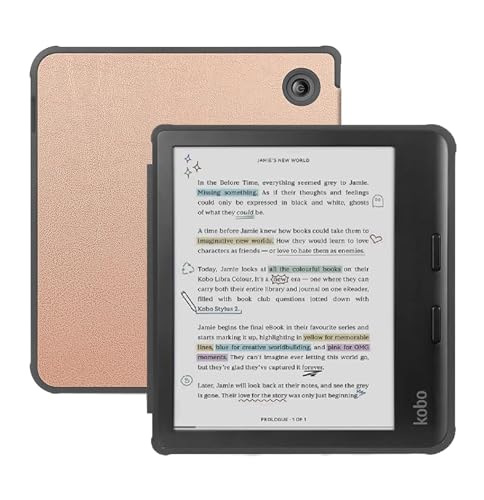 Image of Case for 7 inch Kobo Libra Colour /Libra 2 eReader Premium PU Leather Cover for Kono Libra Colour Case /Libra 2 eReader Case