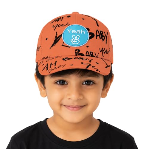 Image of VRITRAZ Unisex Kids Baseball Cap, Lightweight Adjustable Casual Sports Hat | for School, Travel and Outdoor Activities, Boys and Girls (4-12 Years)