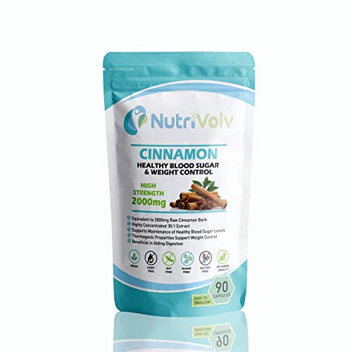 Cinnamon 2000mg Herbal Supplement, 90 Capsules