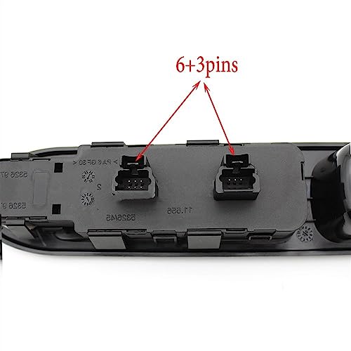 Botonera elevalunas 96351622XT con respuesta rápida de control eléctrico para Peugeot 307 5