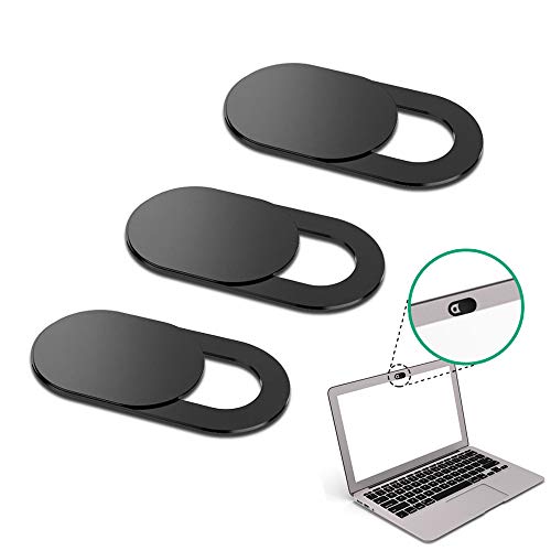 Kit Tampa Webcam Câmera Adesivo Privacidade Espião Preta