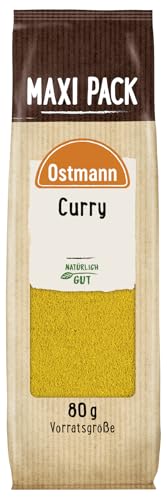 Ostmann Curry 1 x 80 g Currypulver indische Gewürz-Mischung, Curry-Gewürz, für leckeres indisches oder asiatisches Curry, Nudeln, Reis & Wok-Gemüse, Menge: 1 Stück