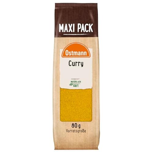 Ostmann Curry 1 x 80 g Currypulver indische Gewürz-Mischung, Curry-Gewürz, für leckeres indisches oder asiatisches Curry, Nudeln, Reis & Wok-Gemüse, Menge: 1 Stück