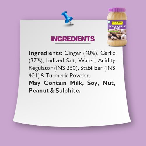 Image of Mother's Recipe Ginger Garlic Paste Jar,500 G