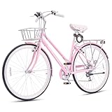 VIRIBUS Womens Hybrid Bike, 28 inch Womens Bike...