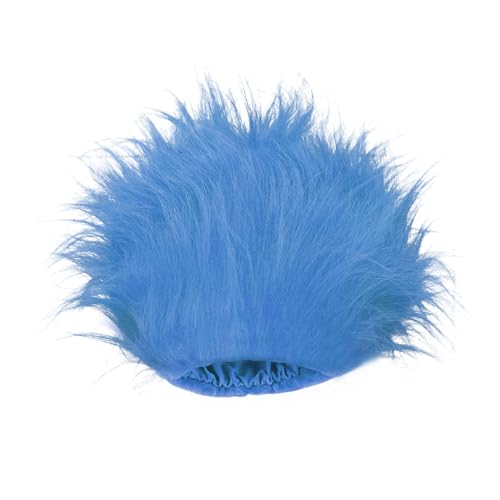 lanbqiuer Blue Wig Hair Headband Costume Funny Wigs Blue Wigs for Women Crazy Wigs for Halloween Costume Cosplay and Party
