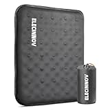 Inflatable Seat Cushion, Self Inflating Memory Foam Stadium Seat Cushion Lightweight Camping Chair Pad Airplane Cushion for Long Flights Outdoor Travel Bleacher Office Car Backpacking (Grey)