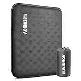 Inflatable Seat Cushion, Self Inflating Memory Foam Stadium Seat Cushion Lightweight Camping Chair Pad Airplane Cushion for Long Flights Outdoor Travel Bleacher Office Car Backpacking (Grey)