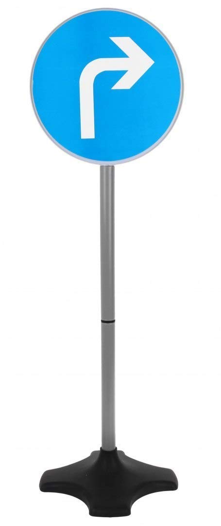 BSD Ensemble de Grands Panneaux de Signalisation pour Enfants, Jouet d'apprentissage du Trafic - 5 Panneaux de 80 cm de Hauteur