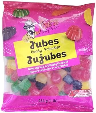 Joe's Tasty Travels, Jujubes Candy, 454g/1 lb