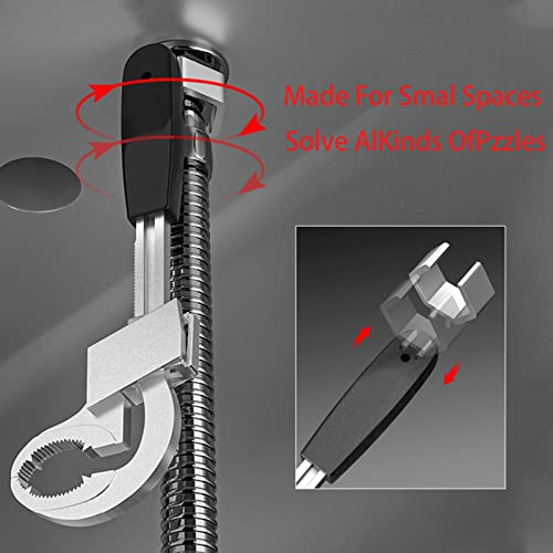 Cyhdddr Universal Adjustable Double-Ended Wrench, Multifunctional Adjustable Wrench For Basin Faucet Plumbers Pipe, Disassembly & Assembly Faucet Sink Plumbing Repair Tools Wrench Set #TOP2