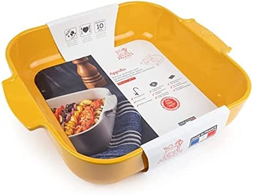 PEUGEOT, Square ceramic casserole dish, 36 cm (including handles) x 31 cm x 8.2 cm, capacity: 5.4 L, 10 year guarantee - Image 2