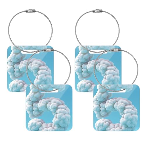 Personalized Name Customized Name Cloud Number Luggage Reservation Sign Acrylic Sign DIY Sign Suitable for Backpacks, suitcases, Duffel Bags, Handbags3