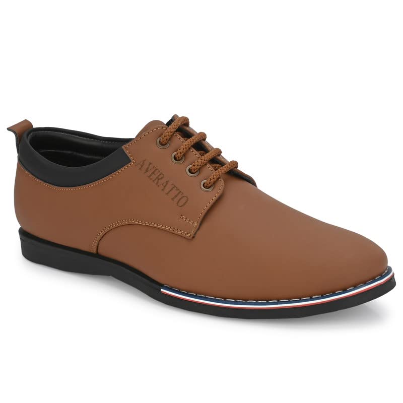 Averatto Tan Office Wear & Semi Formal shoe for Mens (A9903) (B0C1SZRB7Z) Amazon Price History, Amazon Price Tracker