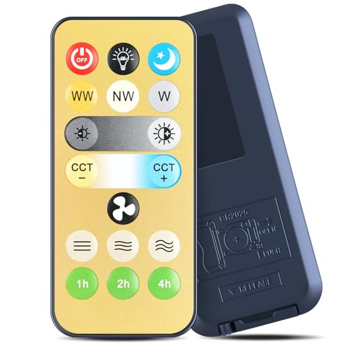 GOUYESHO Ventiladores de techo universales con iluminación, control remoto de repuesto para la mayoría de ventiladores de techo (asegúrese de que su antiguo mando a distancia coincida con la imagen)