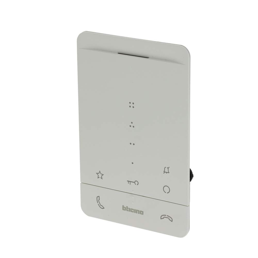 BTICINO, Set di citofono audio, 2 fili per la casa di famiglia 1 con stazione audio SFERA Allmetal + codice numerico/codelock, classe 100 A16E audio, alimentatore di rete, 364235