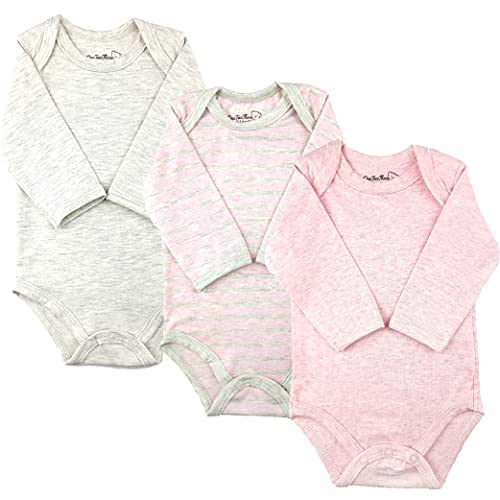 Image of 123 Bear Baby 3-Pack Soft Cotton Spandex bodysuits